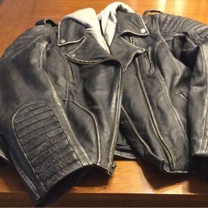Vintage motorcycle jacket - First classics Authentic riding gear Sz Large women